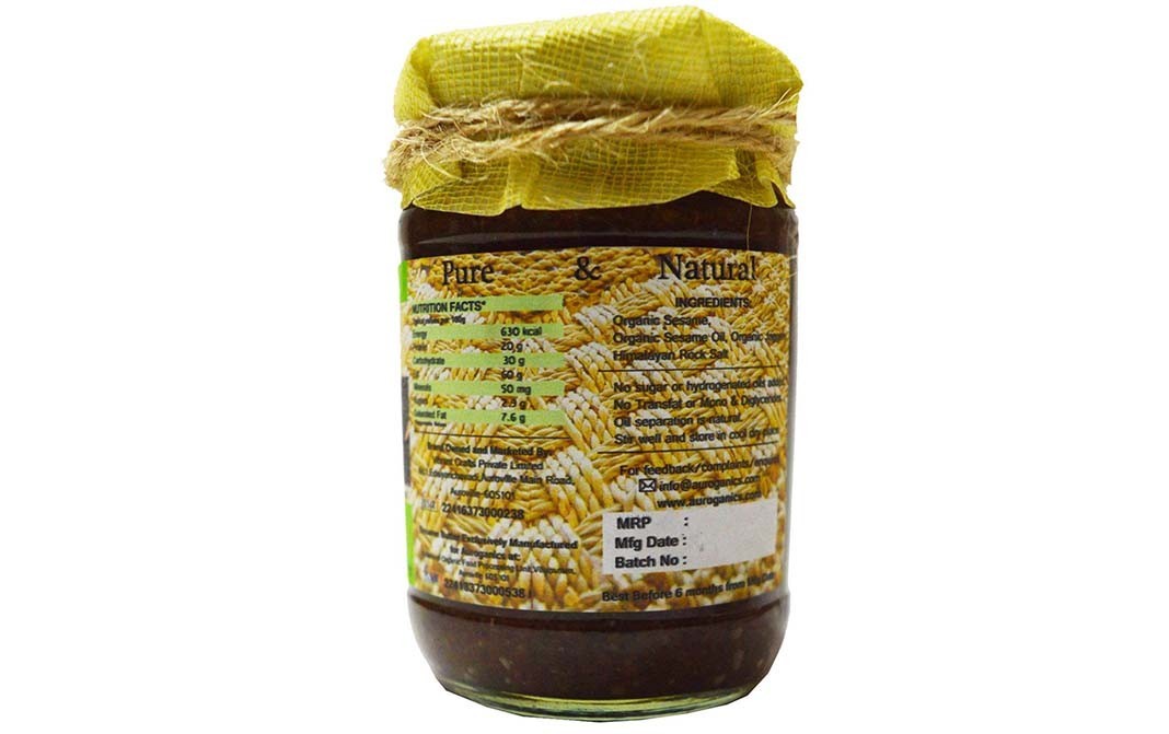 Auroganics Royal Blend Sesame Butter    Glass Jar  250 grams